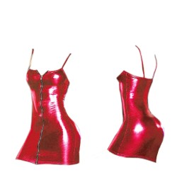 New Sexy Zipper Type Wet Look Patent Leather Party Costume Sexy Girl Hot Club wear Women Nightdress Party PVC Dresses