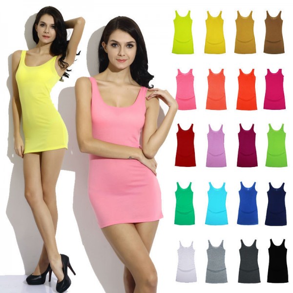 New Solid Slim Women tank Tops Summer Sleeveless Jersey Cotton Tanks Camis Tees For Woman Fashion Sexy Top White Black Vest