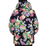 New Spring Fashion Casual Women's Coat Solid  Jacquard Outerwear Loose Clothes For Lady Good Quality Large Size 2XL 6XL with Hat