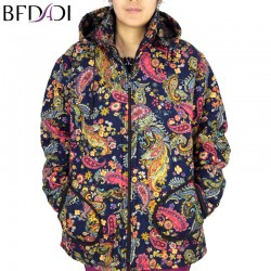 New Spring Fashion Casual Women's Coat Solid  Jacquard Outerwear Loose Clothes For Lady Good Quality Large Size 2XL 6XL with Hat