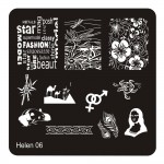 New Square 20 Styles Nail Art Stamp Stamping Plate 6cm Polish Design Print Manicure Nail Template Christmas Gift