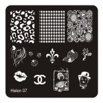 New Square 20 Styles Nail Art Stamp Stamping Plate 6cm Polish Design Print Manicure Nail Template Christmas Gift
