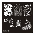 New Square 20 Styles Nail Art Stamp Stamping Plate 6cm Polish Design Print Manicure Nail Template Christmas Gift