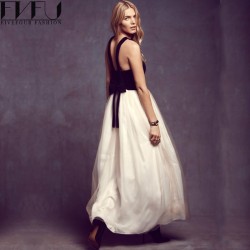 New Style Summer Dress Women 2017 Elegant Halter Backless Patchwork Dress Casual Bohemia Style Beach Dress Plus Size