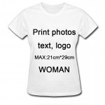 New Summer 2016 photo text logo Custom T Shirt Men Clothing moder Short Sleeve Printed Custom T-shirt DIY Design Tee Shirts