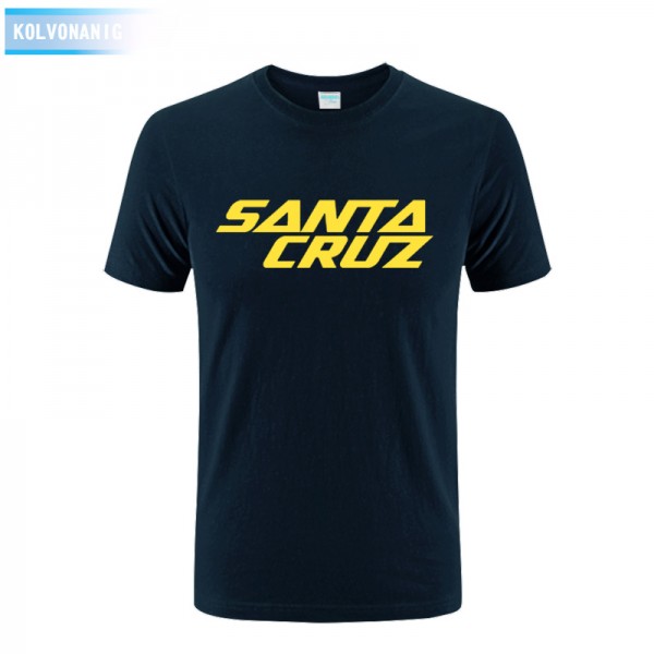 New Summer Dress Skateboard Skate Santa Cruz Printed T Shirt Men Shirts Camiseta Tee Clothing Men's Sportswear Large Size Dress 