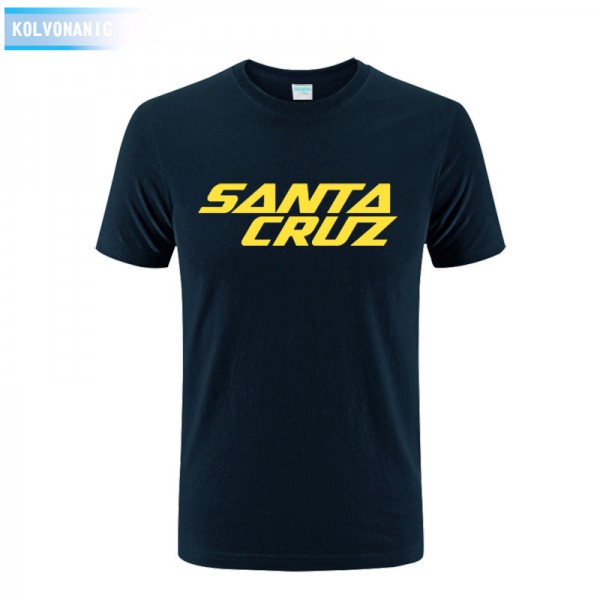 New Summer Dress Skateboard Skate Santa Cruz Printed T Shirt Men Shirts Camiseta Tee Clothing Men's Sportswear Large Size Dress 