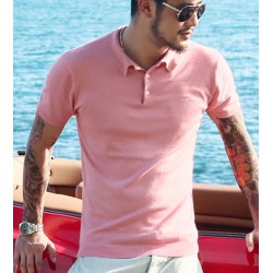 New Summer Men Brand Polo Clothing Solid Famous Camisa Masculina Mens Polo Shirts Pique Business Casual Sportswear Breathable