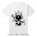 New Summer Style Satanic Goat Baphomet cartoon T Shirt Men cotton short sleeve Printed T-shirt Brand tshirt