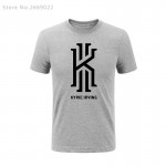 New Summer fashion Kyrie Irving Logo men's Tees top high quality Tshirts warm clothes T Shirts Free Shipping