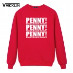 New The Big Bang Theory Sheldon Cooper Penny  Fleece Hoodies Sweatshirt Cotton loose large code leisure time Men's wear