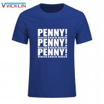 New The Big Bang Theory Sheldon Cooper Penny T Shirt Cotton Short Sleeve  loose large code leisure time T-shirt Tees