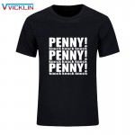 New The Big Bang Theory Sheldon Cooper Penny T Shirt Cotton Short Sleeve  loose large code leisure time T-shirt Tees