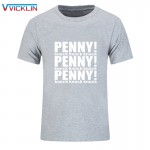 New The Big Bang Theory Sheldon Cooper Penny T Shirt Cotton Short Sleeve  loose large code leisure time T-shirt Tees