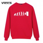 New Top  Men Fleece Hoodies Sweatshirt Evolution Bodybuilding Man Boy Clothing  Male Boys round neck fashion leisure