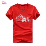 New Wholesale  Tops & Tees 2016 summer men's t shirt casual round neck short-sleeved T-shirt men 5 color plus size S-4XL