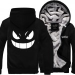 New Winter Jackets and Coats Pocket Monsters Anime Pokemon Pikachu  Hooded Thick Zipper Men Sweatshirts brand thicken hoody suit