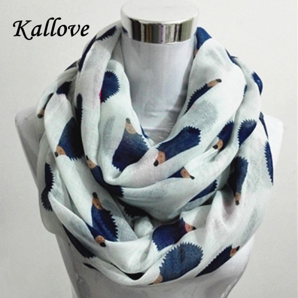 New Women Ladies Fashion Viscose Cotton Hedgehog Print infinity scarf Fashion Animal Scarves Shawl Wrap hot sale neckerchief