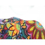New fashion Flower Elephant printed t shirts women summer dresses 2016 novelty design casual top tees for girls