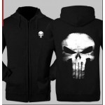 New fashion autumn winter American TV Movie Men Clothing The Punisher Sweatshirt Hoodies Cosplay Costume Coat Hot Sale black mma