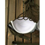 New high waist bandage bikini high neck halter bikini push up high waist swimwear bandage padded swimsuit halter bathing suit