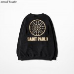 New hoodies and sweatshirts Kanye West Saint Pablo World Tour season O neck hoodies fashionable men and women