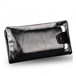 New soft Oil wax genuine leather men wallet long designer male clutch Luxury brand men wallets zipper coin purse phone Bags 