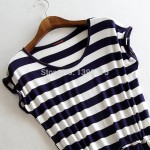 New style summer dress Casual Stripe women summer dress tank sleeveless dresses casual solid color cheap clothes china