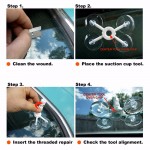 Newest DIY Car Automobile Windshield Repair Kit tools Auto Glass Windscreen Repair Set (Give Door Handle Protective Stickers)