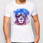 Newest Fashion Cool Crown Lion Printed T-Shirt Summer trendy Mens Hip Hop Short Sleeve Tee Tops Clothing Plus Size S-XXXL