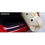 Newest For Skoda Octavia A7 A5 Fabia Superb B6 Yeti Rapid Car Styling Black Rubber Rear Guard Bumper Protector Trim cover