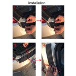 Newest For Skoda Octavia A7 A5 Fabia Superb B6 Yeti Rapid Car Styling Black Rubber Rear Guard Bumper Protector Trim cover