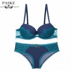 Newest Women Sexy Bra Sets Lace Embroidery VS Bra Push Up Bras Brief Sets 1/2 Cup Plus Size Bra Sets BS23