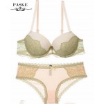 Newest Women Sexy Bra Sets Lace Embroidery VS Bra Push Up Bras Brief Sets 1/2 Cup Plus Size Bra Sets BS23