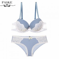 Newest Women Sexy Bra Sets Lace Embroidery VS Bra Push Up Bras Brief Sets 1/2 Cup Plus Size Bra Sets BS23