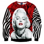 Newest style 3d hoodies women/men Monroe printed hoodie womens 3D sweatshirt felpa uomo