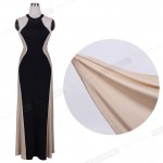 Nice-forever Long Robe maxi dress Individual Optical Illusion Patchwork Polyester Sleeveless Stylish Party Ball Dresses bty639