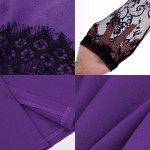 Nice-forever Off-Shoulder Gorgeous Vintage Dress Sexy Slash Neck Lace Top Long Sleeve Zipper Club wear Casual Pencil dress 803