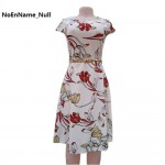NoEnName_Null Women Summer Dress 2017 Plus Size Audrey hepburn Floral Print Retro Swing Casual 50s Vintage Rockabilly Dresses