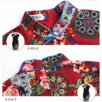 Novelty Stylish Chinese Style Dress Ladies' Cheongsam Elegant Slim Linen Cotton Knee-Length Qipao Size S M L XL XXL XXXL 2528-1