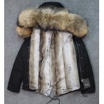 OFTBUYHot 2016 new big raccoon natural real fur coats for women winter jacket women winter coat women parka Thick lining ukraine
