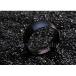 ORSA JEWELS 2017 New Arrival 100% Allergy Free Stainless Steel Rings for Men and Women Hot Sale Black Men Ring Wholesale OTR01