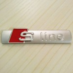 OTOKIT 3D Metal Car S line Sticker Cover for Audi Sline Logo A3 A4 A5 A6 Q3 Q5 Q7 B7 B8 C5 S6 Auto Car Decal Accessories Styling