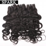 One Piece 7A Ombre Brazilian Virgin Hair Natural Wave Cheap Water Wave Human Hair Extensions Afro Kinky Curly Spark L Hair