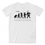 Original Creative Evolution Series T Shirt Funny Bat Fashion Cool T-shirt Novelty Printed Tshirt Men Women Geek Tee