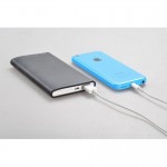 Original Xiaomi Mi Power Bank 5000mAh Xiaomi 5000 li-ion Polymer USB Power Bank Slim Powerbank Charger + Silicone Case Cover