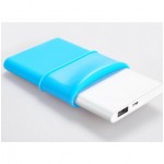 Original Xiaomi Mi Power Bank 5000mAh Xiaomi 5000 li-ion Polymer USB Power Bank Slim Powerbank Charger + Silicone Case Cover