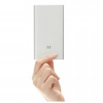 Original Xiaomi Mi Power Bank 5000mAh Xiaomi 5000 li-ion Polymer USB Power Bank Slim Powerbank Charger + Silicone Case Cover