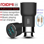 Original Xiaomi ROIDMI/ROIDMI 2S 5V 3.8A Bluetooth Handfree Car Charger With Music Player FM transmitters For iPhone iOS/Android
