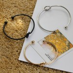 Original design very simple about pure copper casting love knot knot open metal bangle bracelet love bracelet